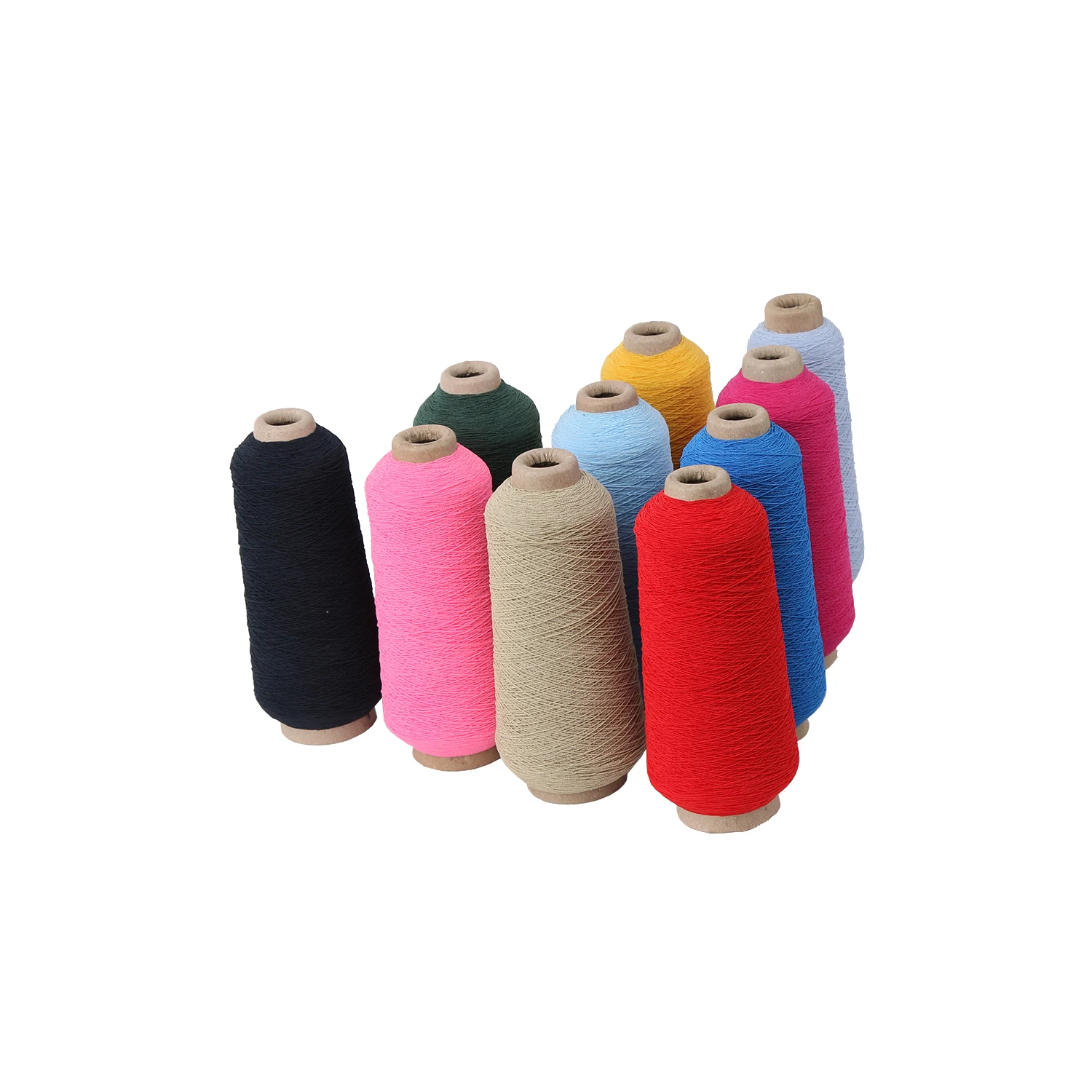 90# 100# 110# Nylon Rubber Covered Yarn Covering Rubber Yarn High Elastic Rubber Latex Double Covered Yarn