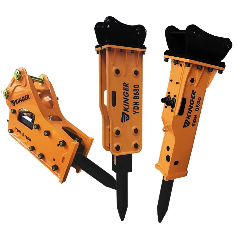 KINGER hydraulic breaker rock hammer for 3ton 4ton mini excavator skid steer loader
