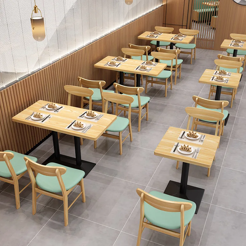 Custom Design Catering Table Chair Card Seat Sofa Combination Milk Tea Shop Fast Food Restaurant Coffee Shop Western Restaurant