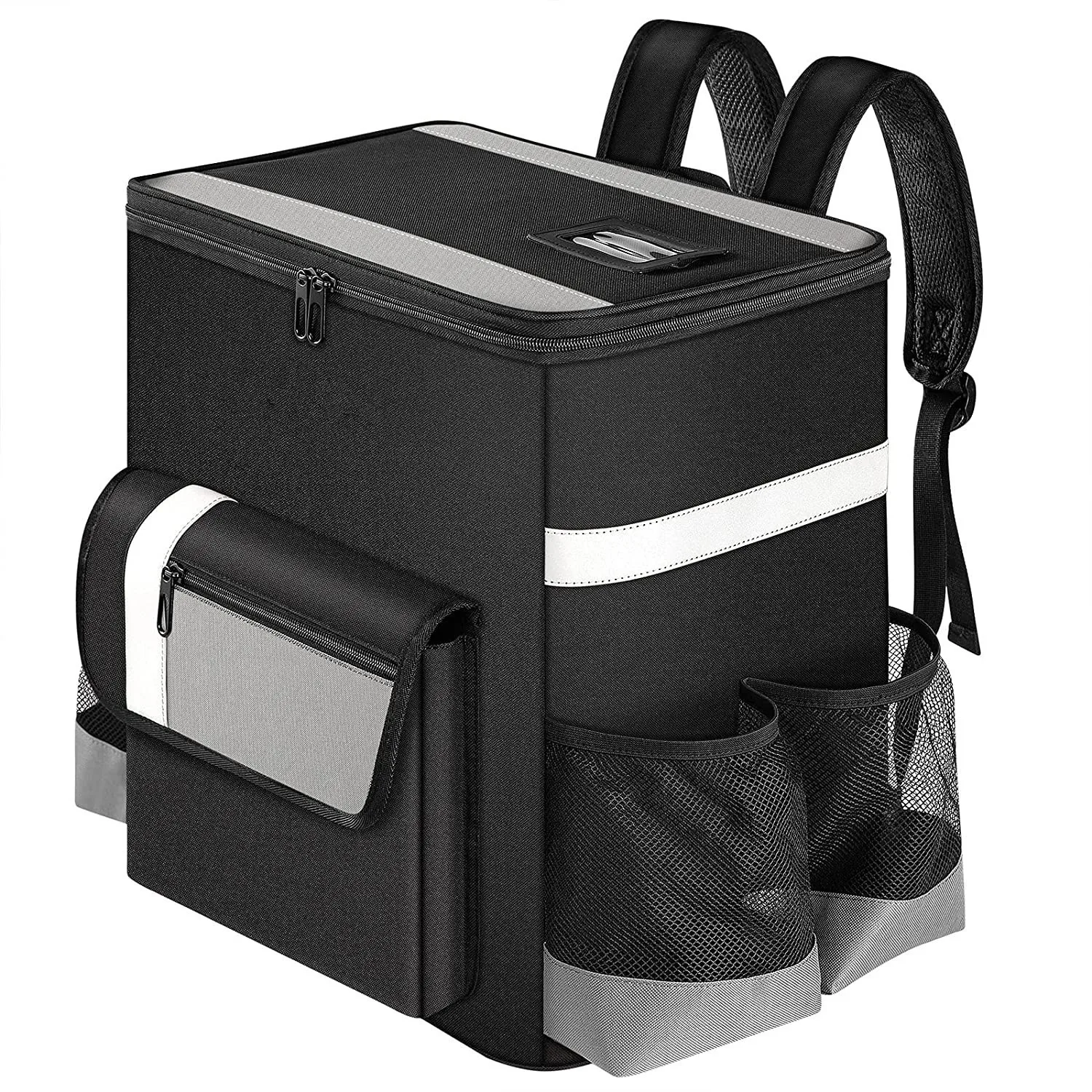 Factory price OEM custom Outdoor camping Insulated Pizza food delivery Oxford cooler backpack bags