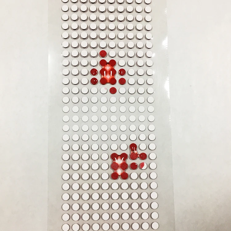 Custom Color Changing Water Sensitive Label Sticker Touch Water Turn Red Security Water Indicator Color Change Sticker