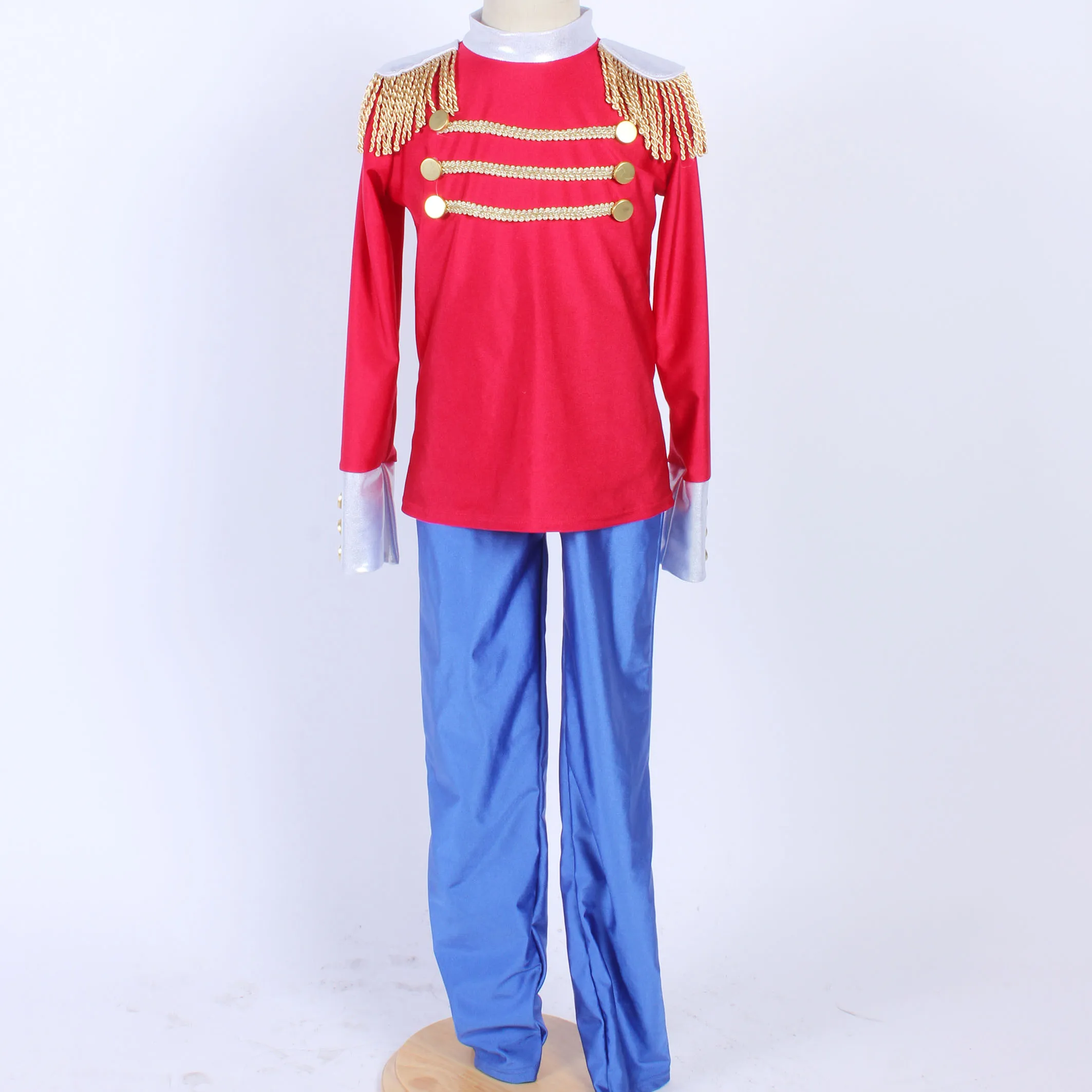 boy Military performance uniform royal blue performance wear Halloween party stage performance dance wear
