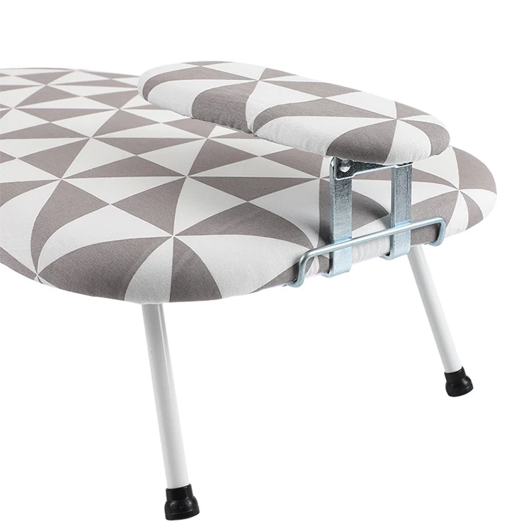 Household Accessories Home Hanging Countertop Ironing Table Mini Foldable Tabletop Ironing Board with Iron Holder