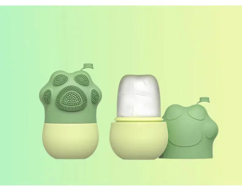 Custom Logo Ice Cube globes Face Beauty Eye Massage Silicone Ice Facial Cube Massage Roller