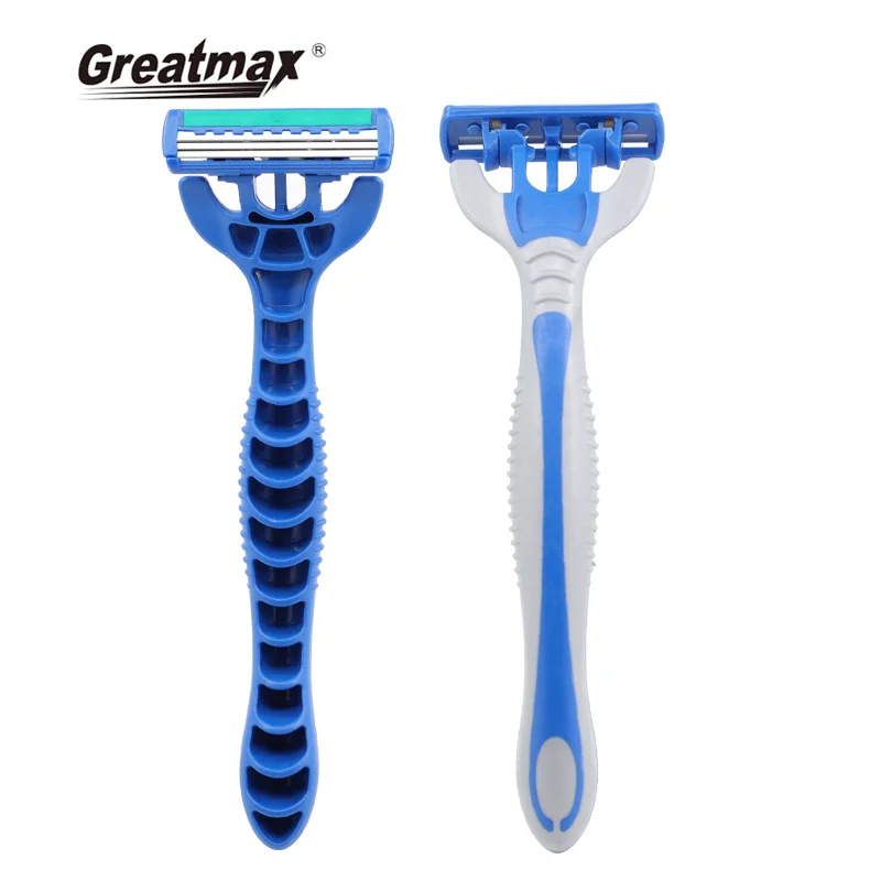 Maquinilla De Afeitar Desechable 3 men Razor Greatmax Plastic Handle Safety Women Disposable Triple Blade Shaving Razor