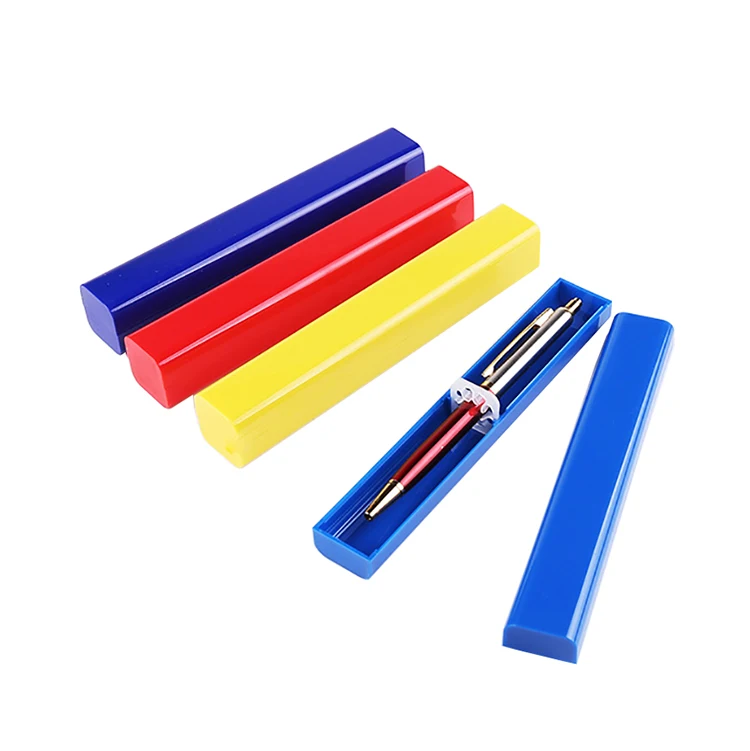Wholesale Plastic Pencil Case Translucent Candy Color Pencil Case Light Weight Simple Pencil Case