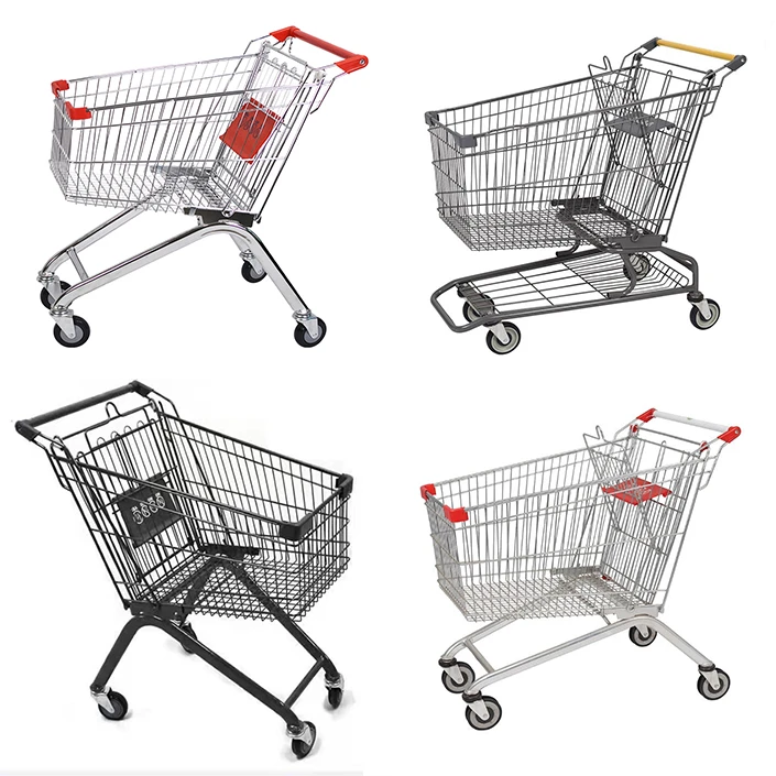 High Quality American Supermarket Shopping Trolley Supermarket Shopping Trolley Carts