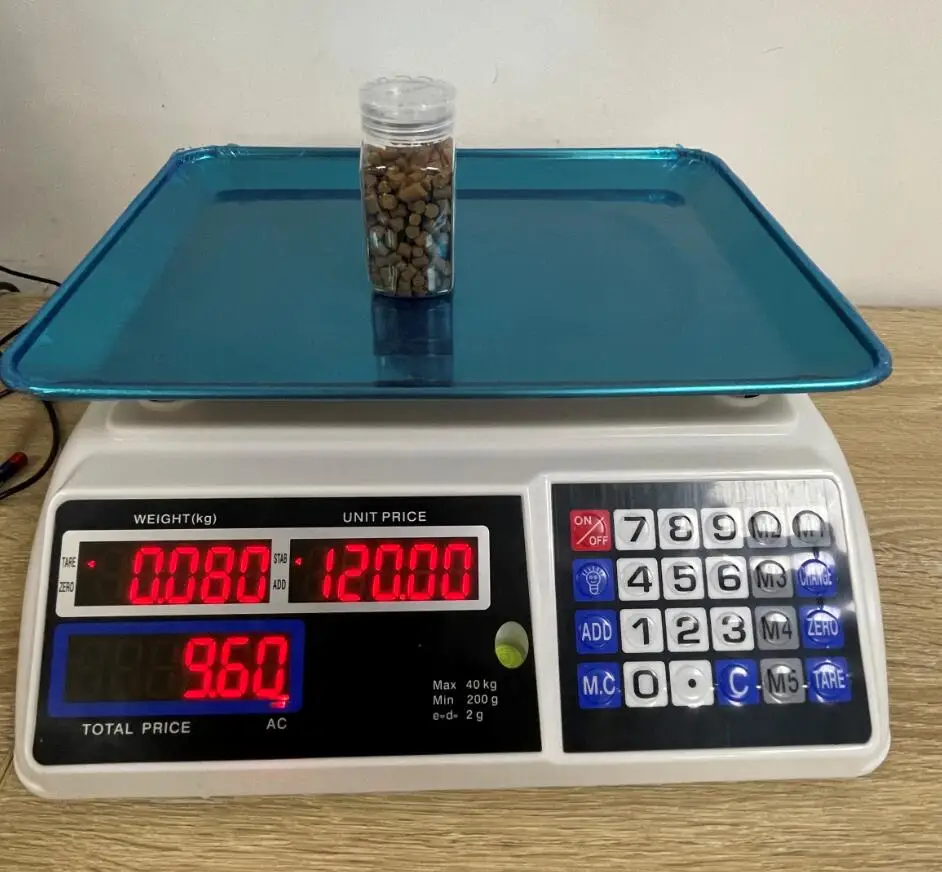 40KG/5G Digital Electronic Vegetable Price Weighing Machine Computing Scale for retail