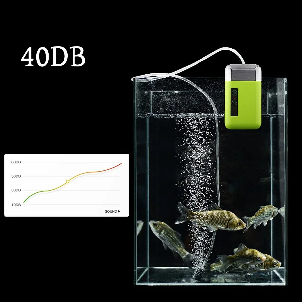 Air Pump Water Pump Oxygen Pump with Sensor Multi-Function Rechargeable Outdoor Fishing Accessories for Fishing Tank