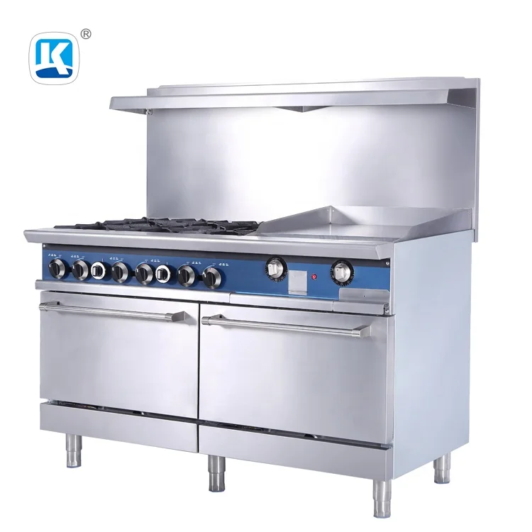 
Газ 6 конфорками гриль с духовкой и 24 дюйма газовый гриль коммерческих газовая плита с духовкой 