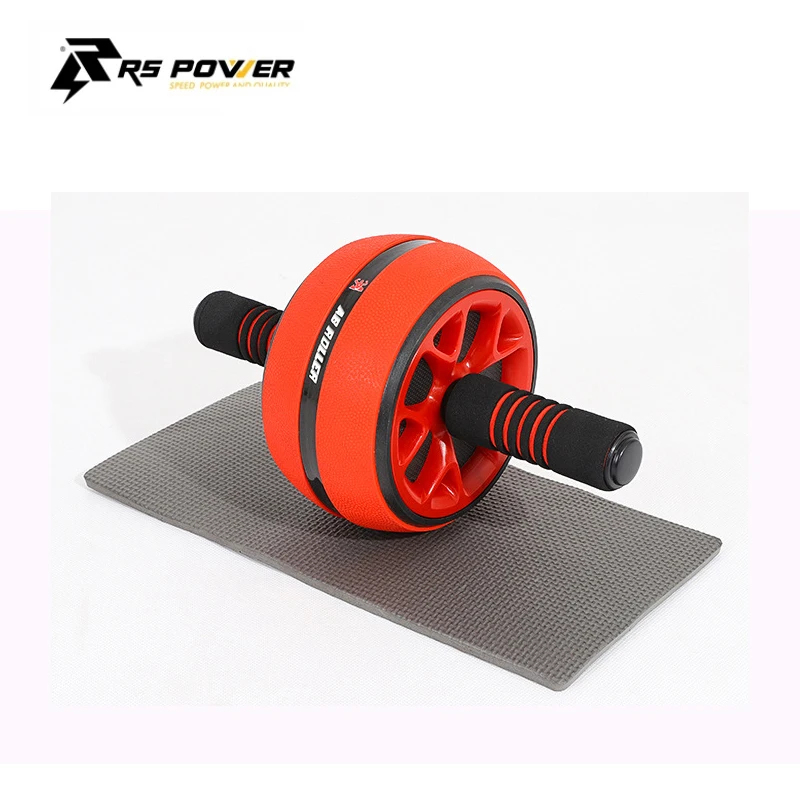 
Bodybuilding Muscle Exercise Gym Equipment cheap abdominal rollers ab wheel rollers with mat 