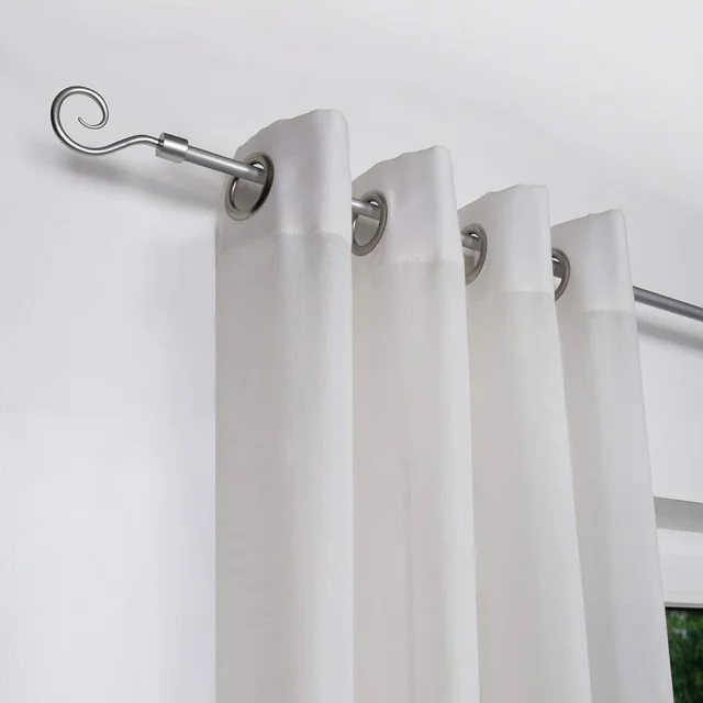 Promotional Curtain Rod Pole Single 13/16mm Window Metal Curtain Rod Eco-Friendly Home Decoration With Iron Materials
