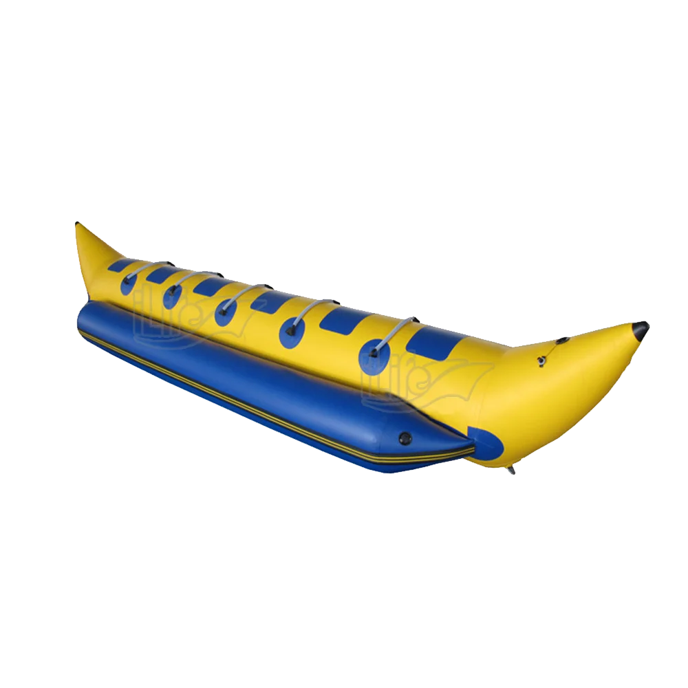 Portable PVC Inflatable Banana pontoons 3 chamber Boat for Sale