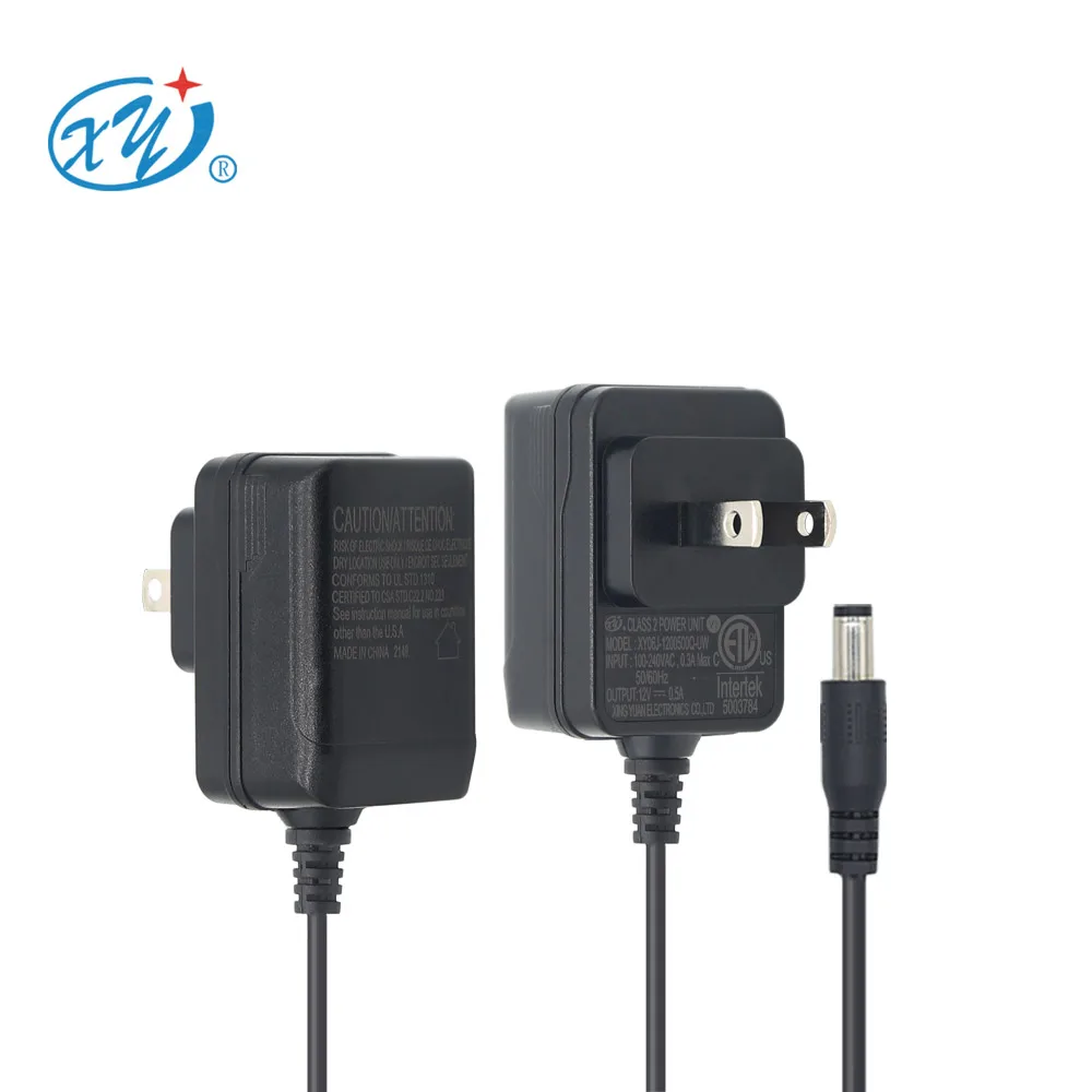 universal AC 100-240v 50-60hz to dc 12v 500ma 0.5a FCC DOE  CEC power supply adapter 5v1a ac adapter 5W 6W