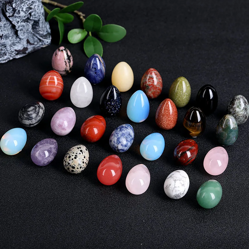 Hot sale mixed crystal eggs crystal carving Yoni eggs carving