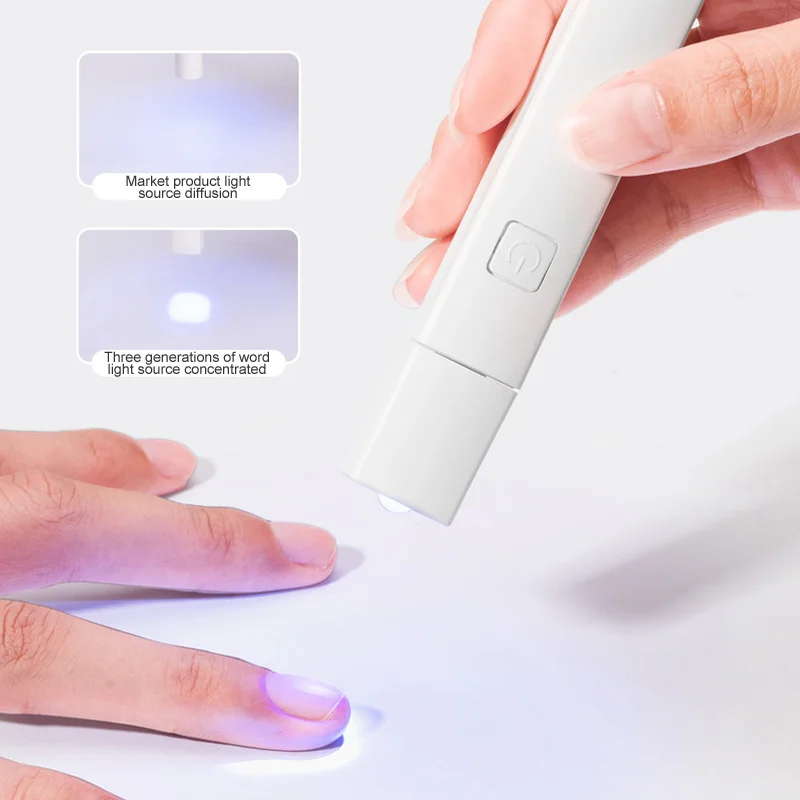 Hanyinails Desk Fast Dry New Innovations Good Price Mini Nail Led Lamp for Press on Nails Mini Uv Lamp for Nails
