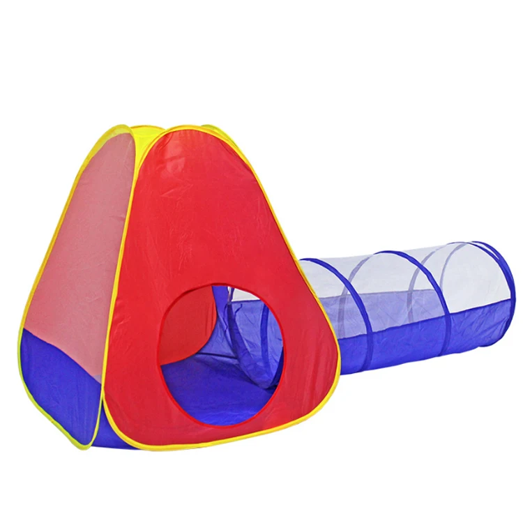На открытом воздухе 2 в 1 Pop Up Craw туннель Океанский мяч сворачивающий председательский цветовой комбинацией для Ракетно стиль детский игрушечный замок палатки для детей