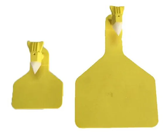 Long Distance Reading Range  UHF Chip RFID Animal Ear Tags For Cow Goat