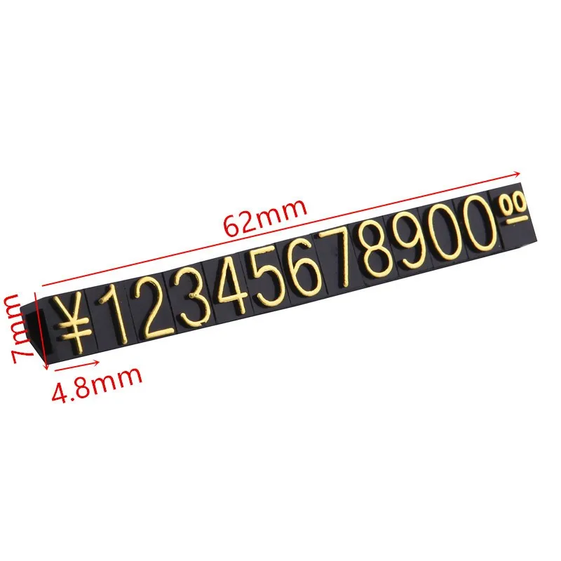 Fashion Cheap Mini Clear Plastic Price Tags Number Price Cubes For Jewelry Display