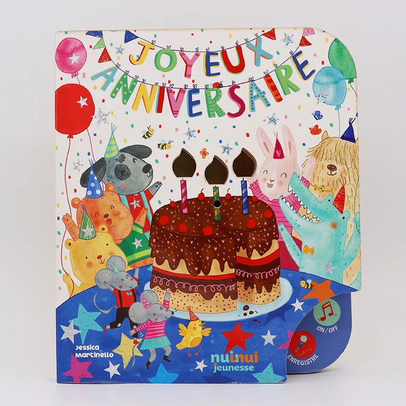 Low MOQ baby early educational children music book sound board book customize voice board book for learning