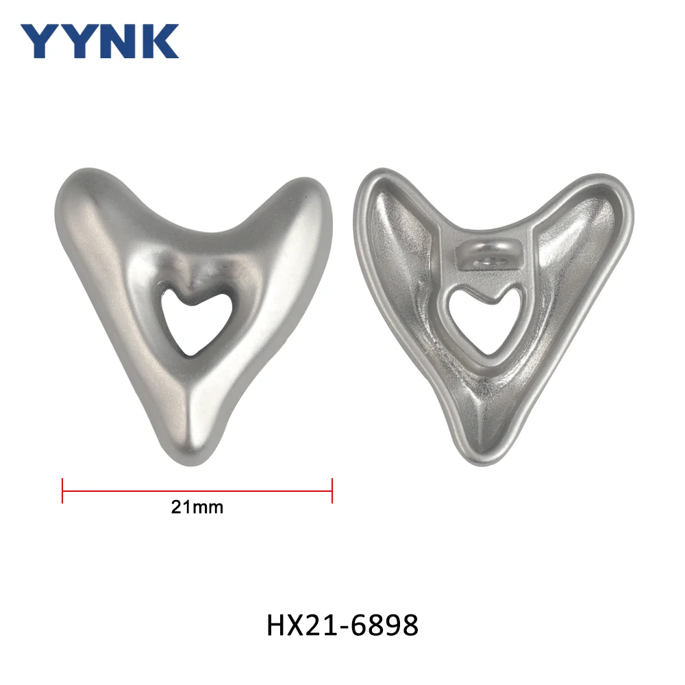 Fashion Unique Irregular Shape Design Metal Sewing Button Custom All-matched Perfect Plate Shank Button for Sweater Lady Clothes