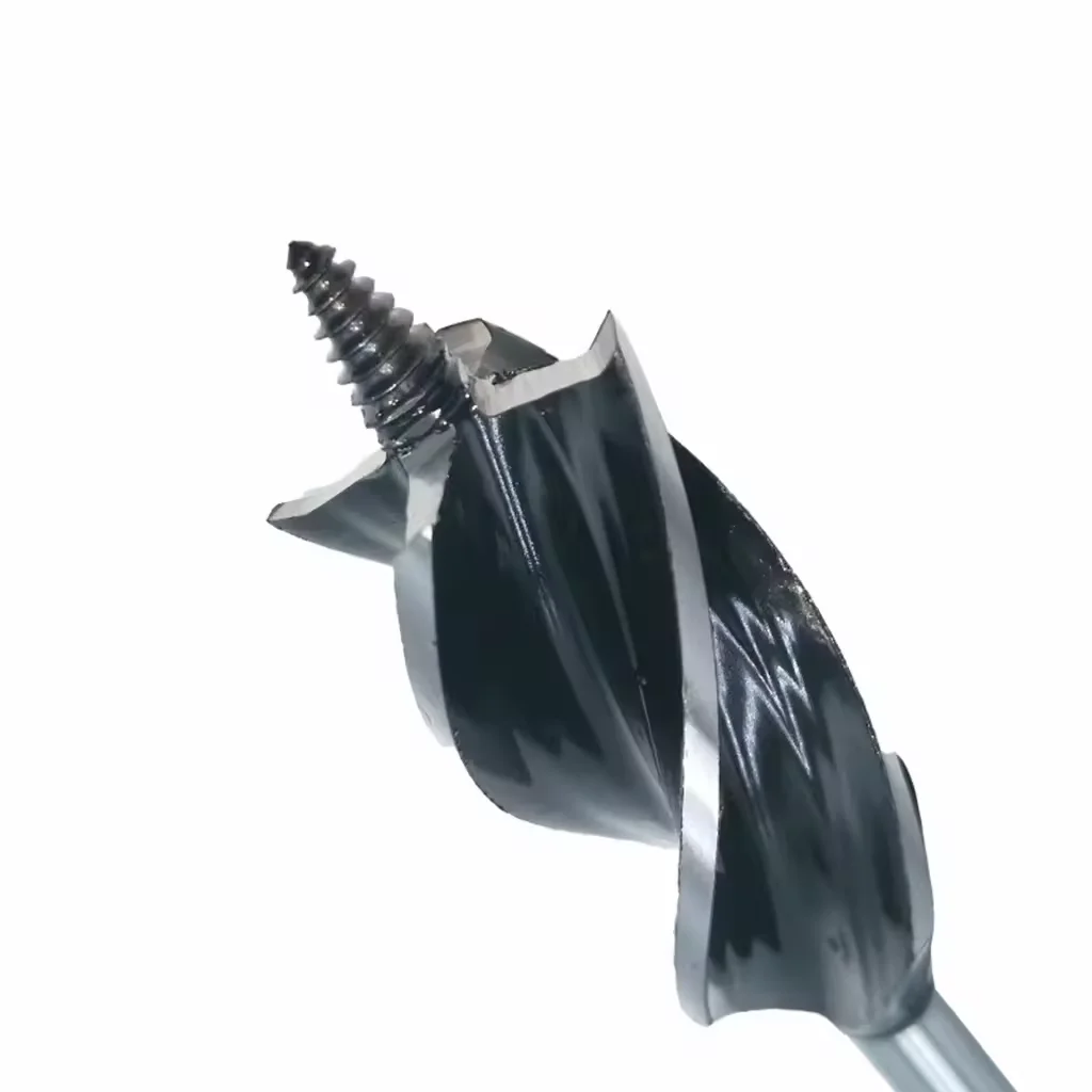 Four Flute Hex Shank 10mm-35mm Carbon Steel Woodworking Wood Holes Auger Drill Bit