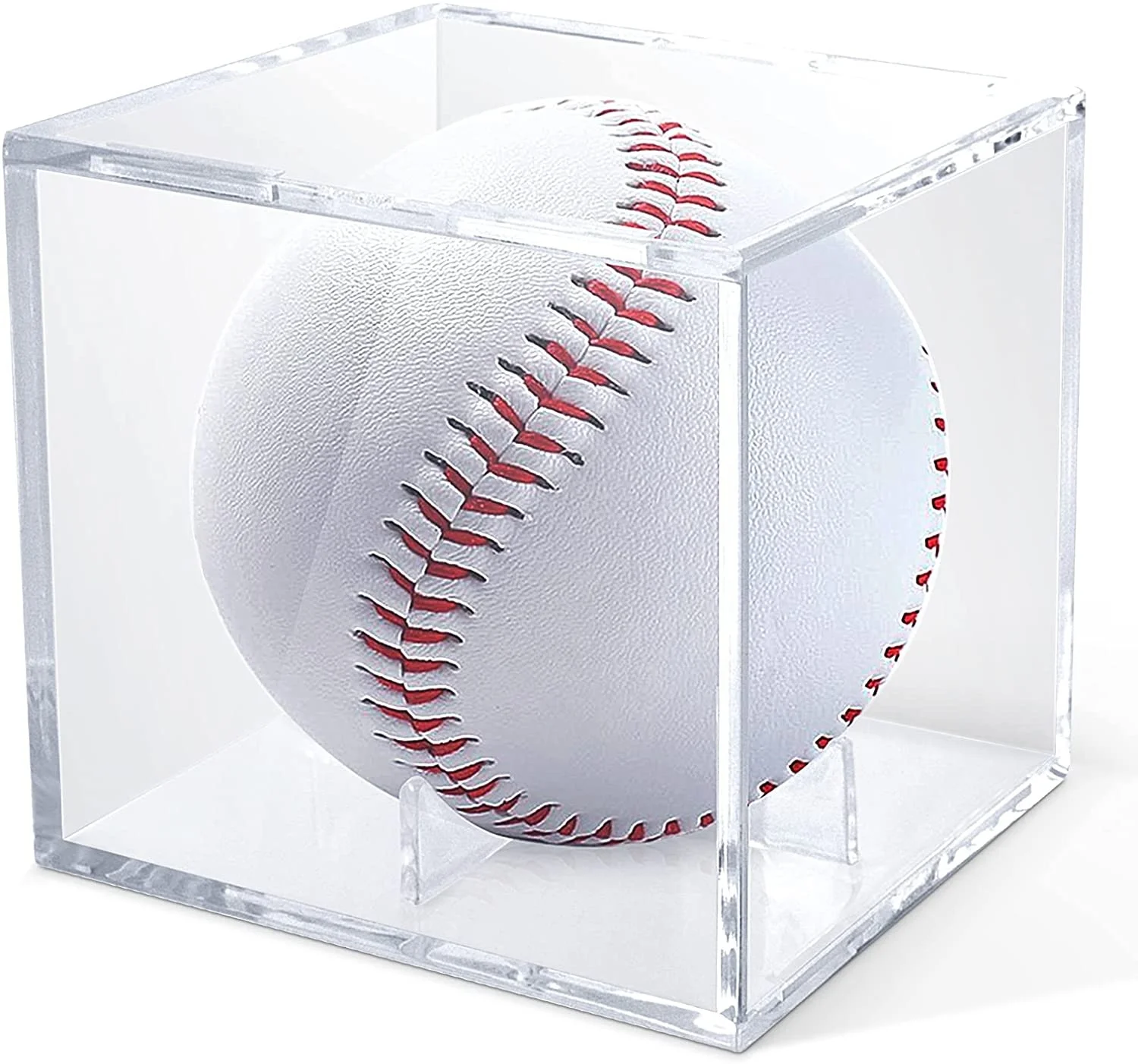 Factory Wholesale UV Protected Clear acrylic baseball display case for official size ball