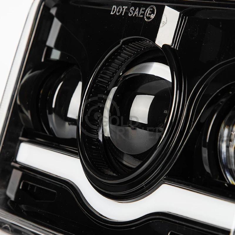 45W Sealed Beam High Low H4651 H4642 H6445 with H4 Plug DRL Angel Eye 4x6 inch LED Headlight Bulb Conversion Kit Led Headlights