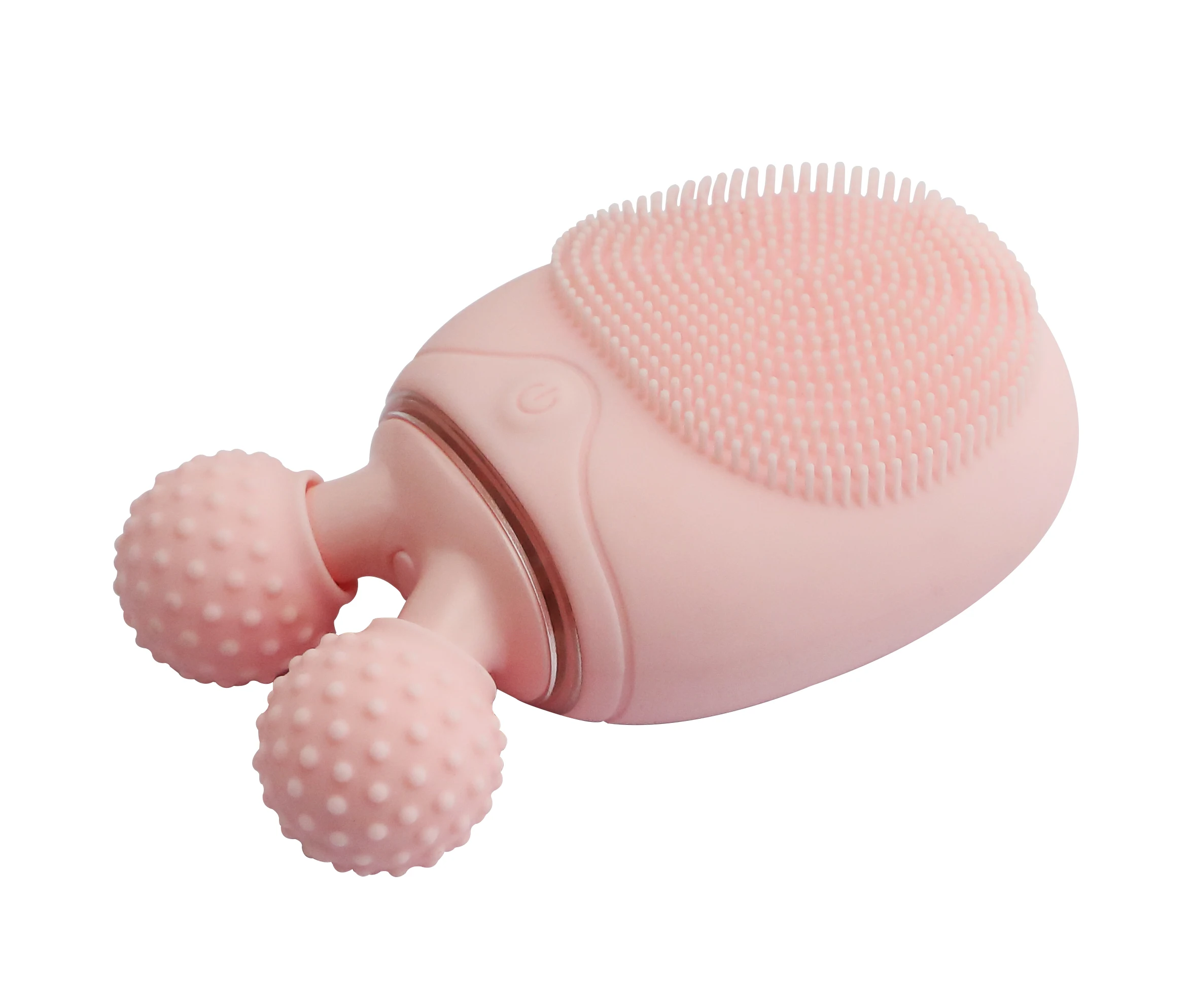 Wholesale Price Electric Vibrating Silicone Rechargeable Facial Cleaning Brush Exfoliating Deep Cleaning Face Massage Brush