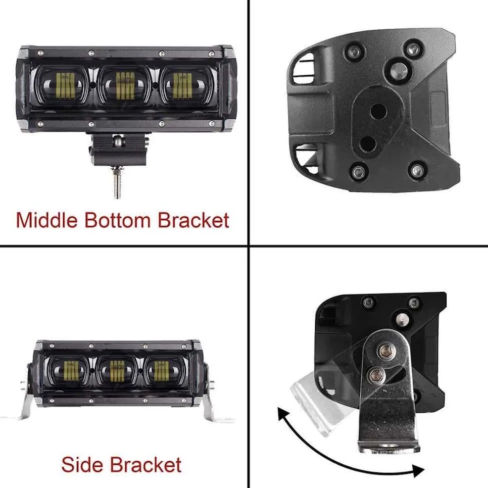  Супер яркий 3240Lm 45W 6D объектив Angel Eye Off Road 4x4 светодиодные световые