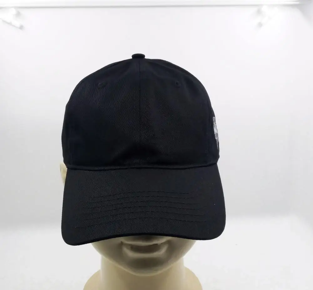 Black flat embroidered custom hats snapback fashion outdoor hip hop casquette baseball cap
