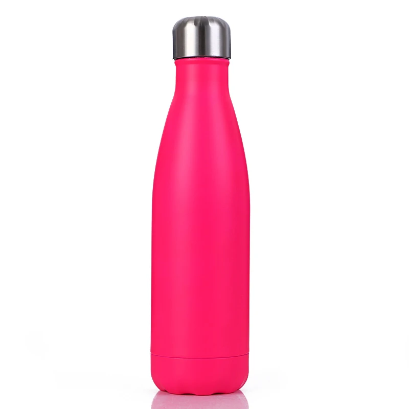 
Promotional Rubber Paint 500ml Double Walled Vacuum Insulated 8/18 Pro Stainless Steel Cola Water Bottle Custom Logo 