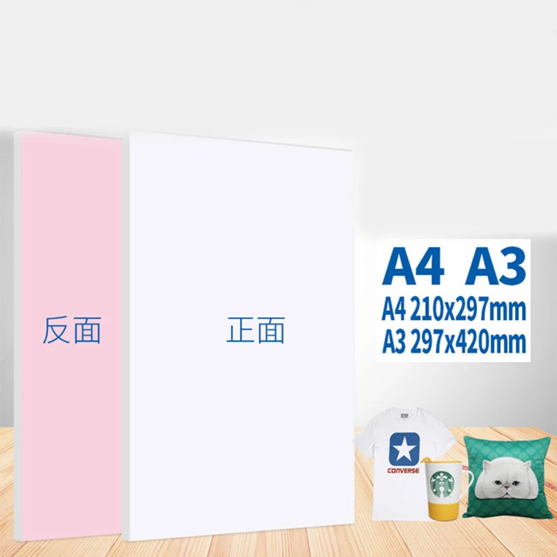 Оптовая продажа 100 шт./пакет A3 A4 размеры типографская краска, нанесенная путем сублимации бумага для печати на хлопковой ткани