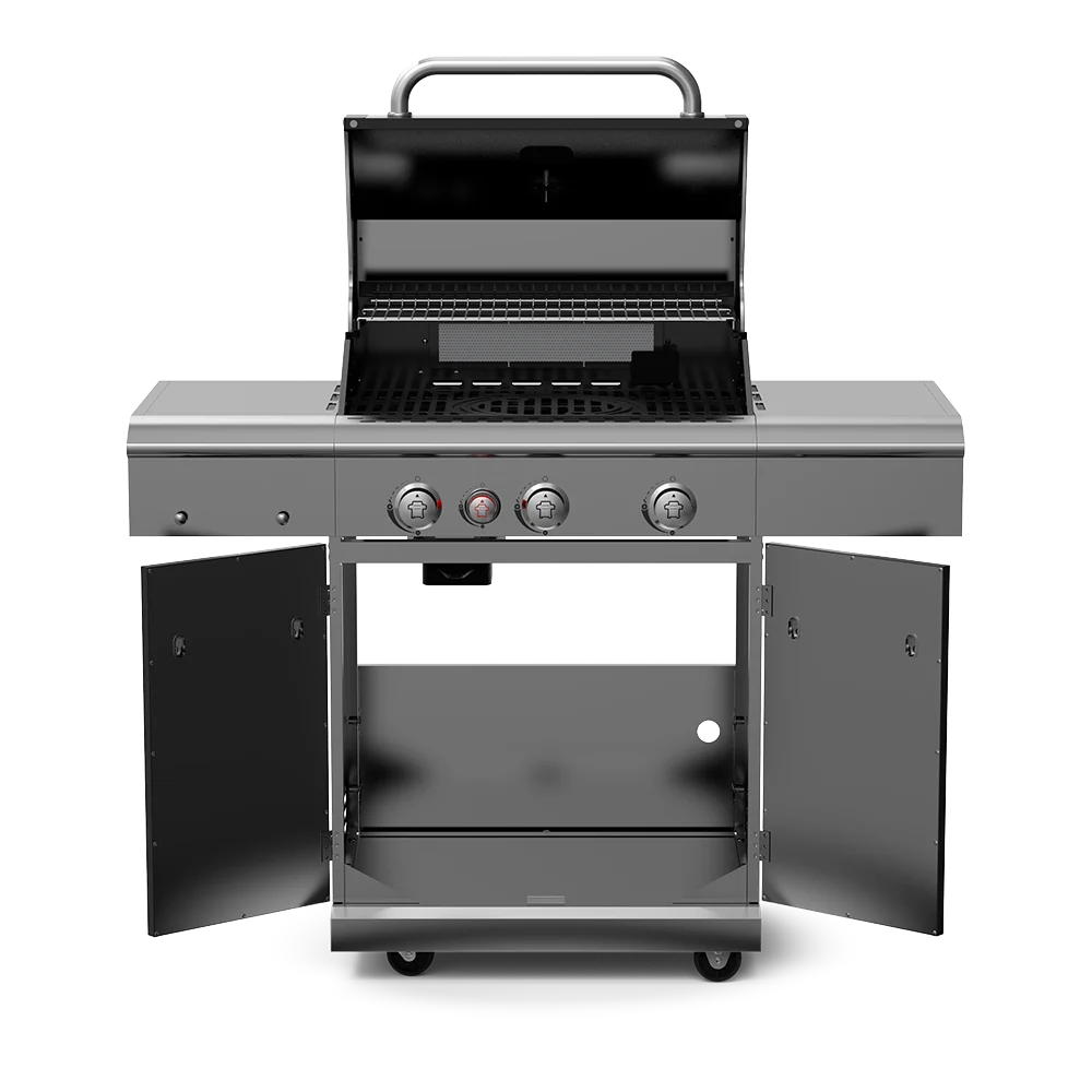 weber premium gas grill 3-Burner Propane Gas Grill flame safety  stainless steel gas grill outdoor from weber factory