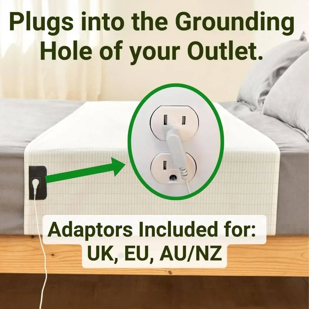 Cotton earthing grounding flat bed sheet