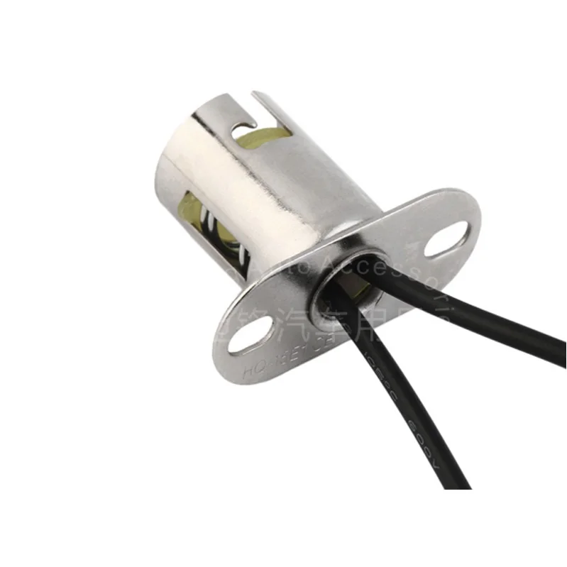 12V 1157 BA15D Base LED Light Bulb Lamp Holder Cable Wire Adapter Socket Converter With Wire KD051