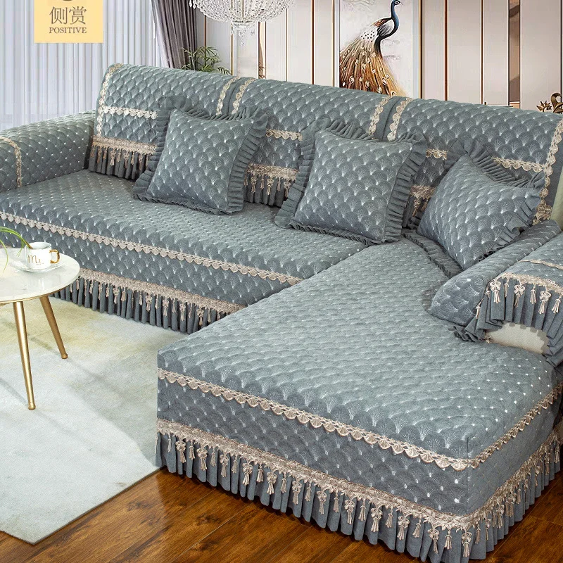 New Arrival Modern Design Non-Slip Fabric CottonSpandex  Universal Living Room Sofa Covers1/2/3/4 Seats