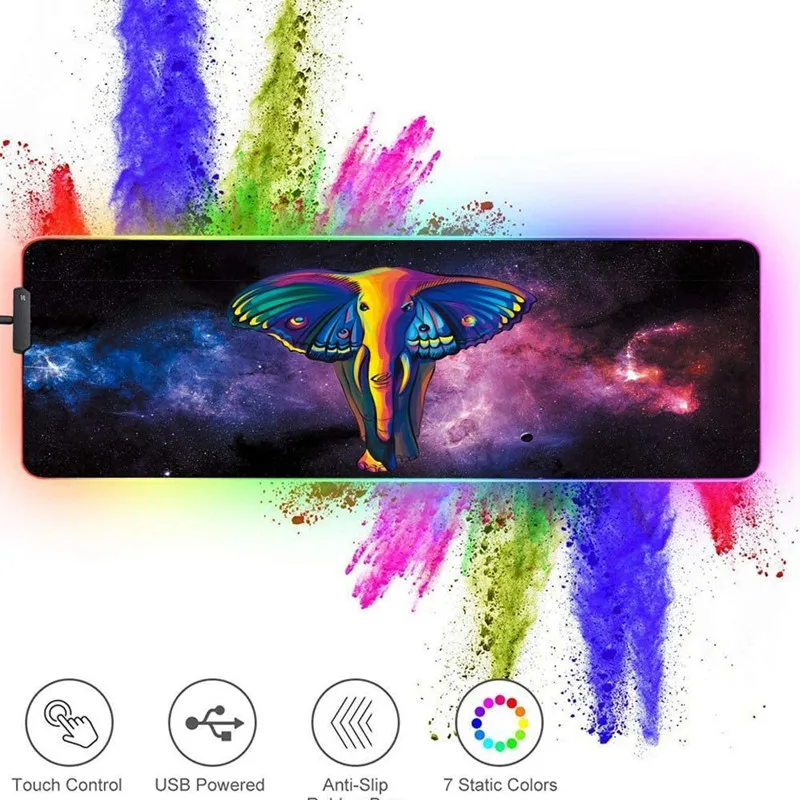 Custom RGB Gaming Mouse pad, desk pad, mousepad, Glowing mouse accessory