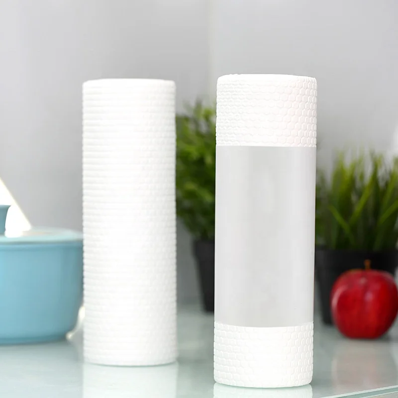 Super-Absorbent Disposable Non-Woven Kitchen Wiping Cloths Household Cleaning Rags Made PP Viscose Polyester Bamboo Paper