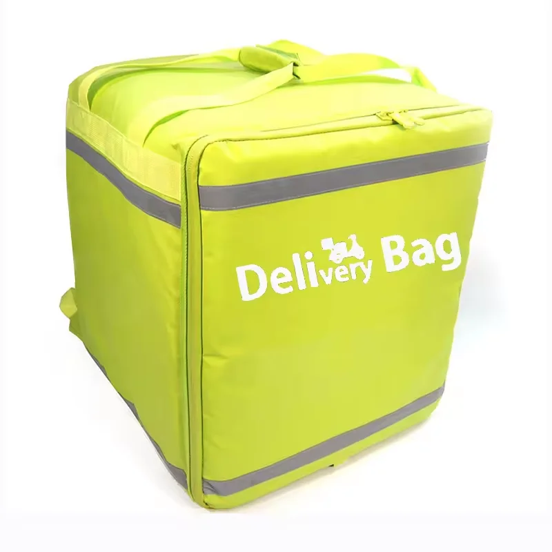 Pizza Food Delivery Bag Wholesale Motorcycle Delivery Food Tote Thermal Portable Ice aluminum Cooler Delivery backpack