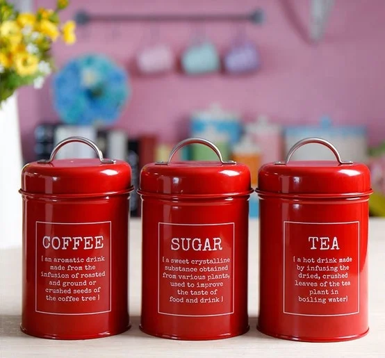 Stainless steel coffee bean canister food storage jar Airtight Canister