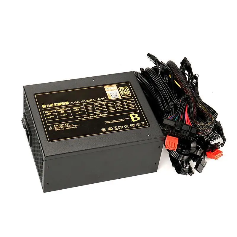 Computer Power Supply Atx 1650w switching Power Supply for motherboard and mining rig cases