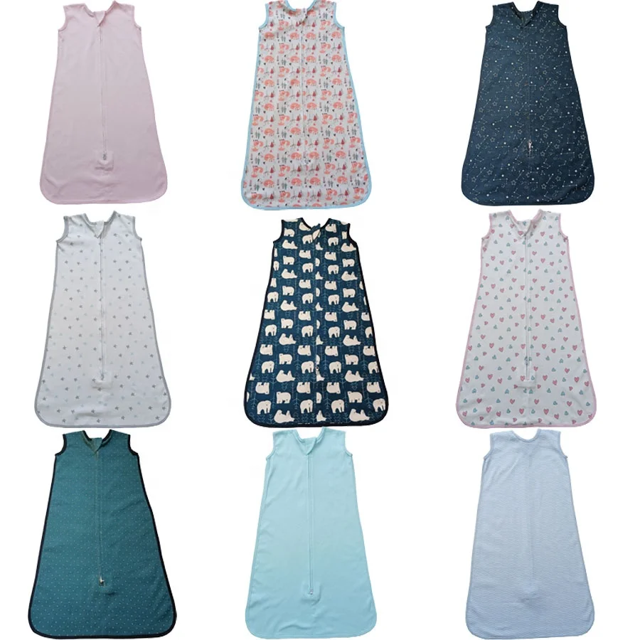 Summer Breathable Infant Zipper Knitted 100% Cotton Newborn Sleep Sack Baby Sleeping Bag(old)