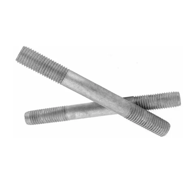 Flat Double End Threaded Bolt Carbon Steel Hot-dip Galvanized Full Thread Rod Bar For mechanical equipment Construction