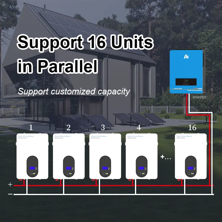 Anern 24V 48V 100a 150ah 200ah wall solar energy lithium battery