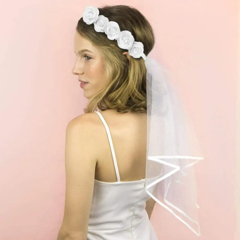 
wholesale flower crown wreath bridal wedding veils head accessories 
