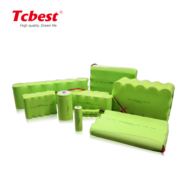 Factory Ni-MH Battery Pack 1.2v 2.4v 3.6v 4.8v 6v 7.2v 8.4v 9.6v 10.8v 12v 14.4v AA C OEM