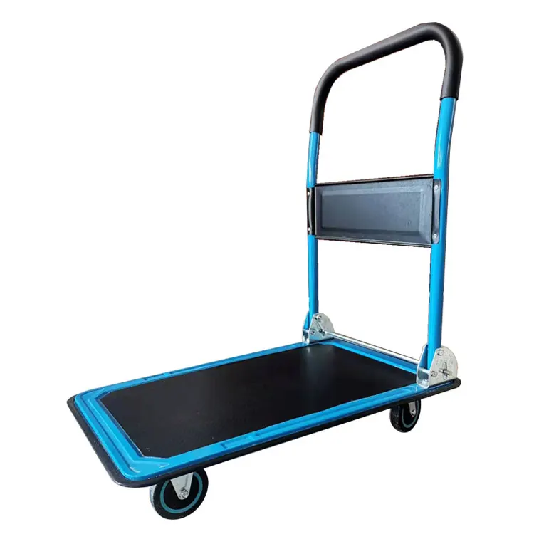 150kg iron flatbed trolley body lightweight armrest folds