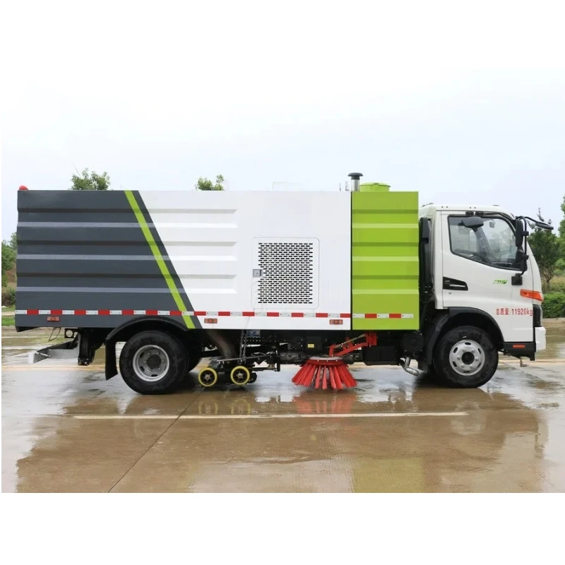 Light cleaning and sweeping vehicle with 2 central sweeping plates JAC 9 cubic meter cleaning and sweeping vehicle