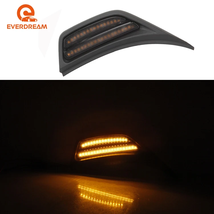 Front LED Fender Side Marker Light Flares Light  Side Lamp For Jeep Gladiator JT 2020+